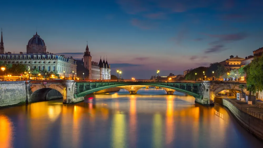 Paris France Riverside View